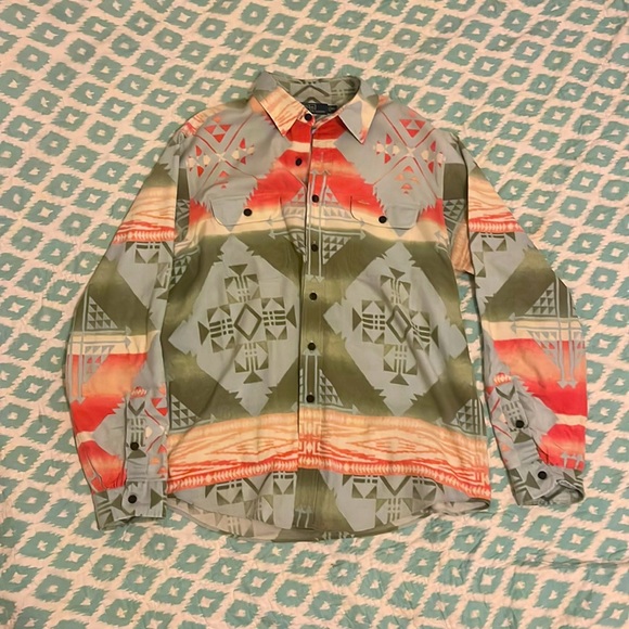 Ralph Lauren Aztec Cotton Knit - Picture 1 of 14